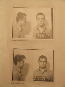 Dick Hickock and Perry Smith, mugshots taken from Finney County, Kansas Archive 