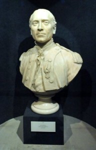 Houdon marble bust of Jones, crypt at the Naval Academy.