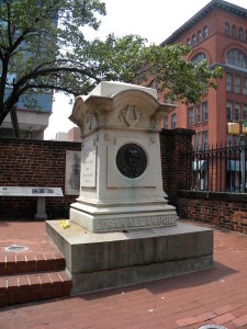 Edgar Allan Poe Tomb, Westminster Cemetery, Baltimore, MD, (Philip D. Gibbons photo) 