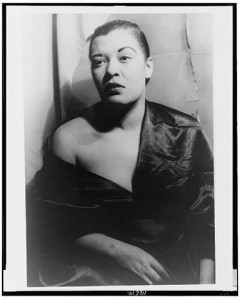 Billie Holiday, later years.