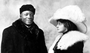 Jack Johnson and Etta Duryea.