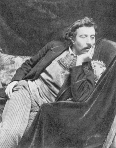 Paul Gauguin in Breton attire.