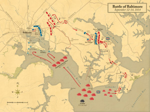 Map of the Battle of Baltimore