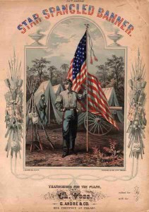 Star Spangled Banner Sheet Music from the 1800's