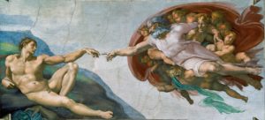 Sistine Chapel Detail, The Creation of Adam